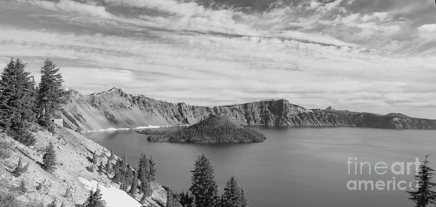 Wizard Island in Crater lake #2 Photograph by Bruce Block