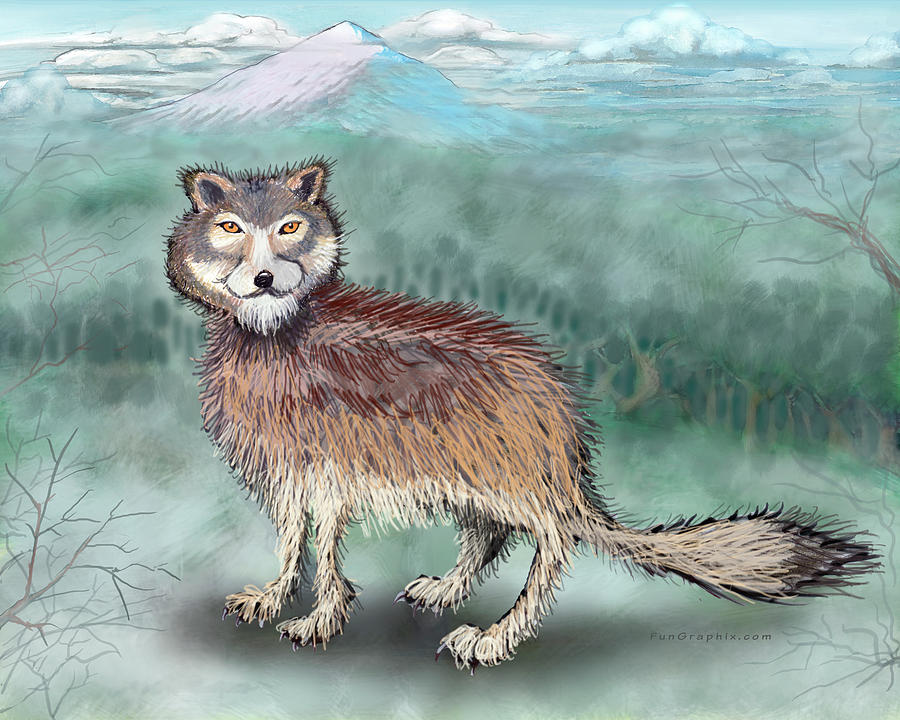 Wolf #1 Digital Art by Kevin Middleton