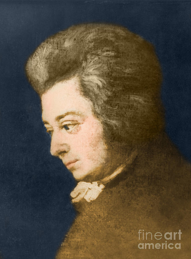 Wolfgang Amadeus Mozart Photograph - Wolfgang Amadeus Mozart, Austrian #1 by Omikron