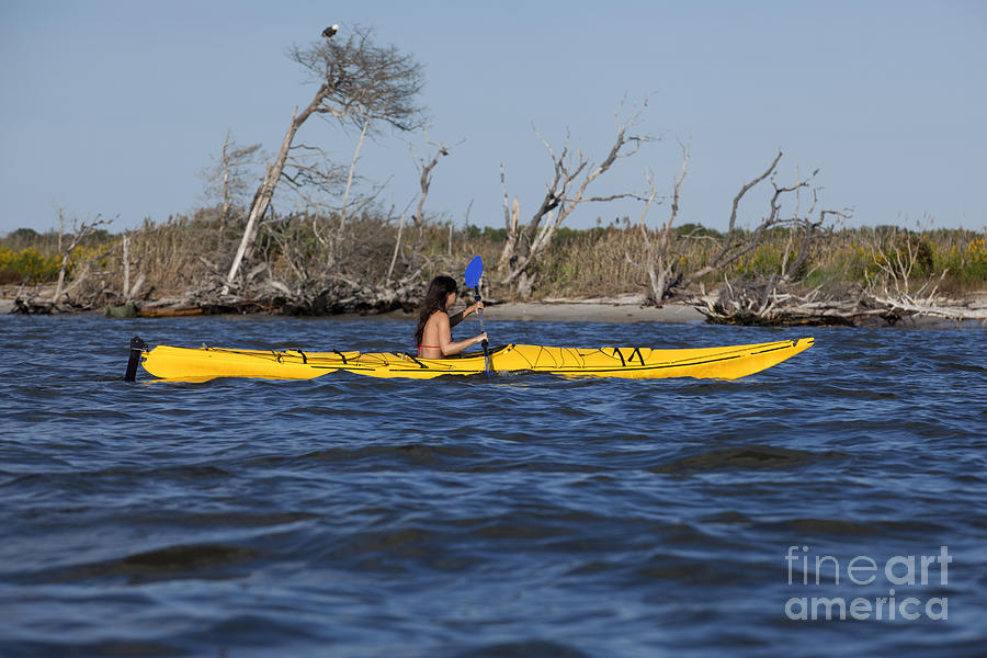 Key Photograph - Woman Kayaking #1 by Anthony Totah