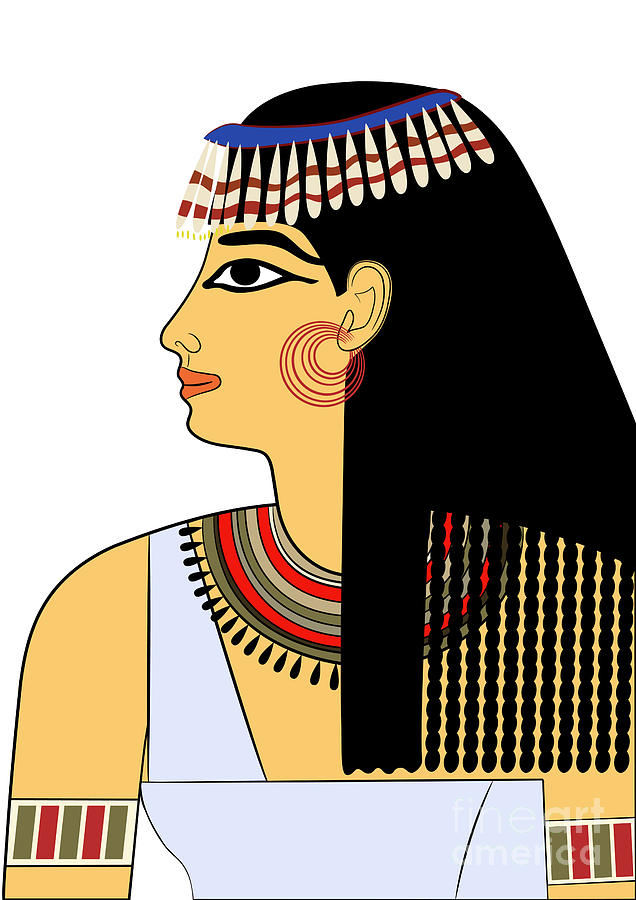 Portrait Digital Art - Woman of Ancient Egypt #1 by Michal Boubin