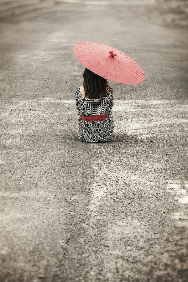 Umbrella Photograph - Woman On The Street #1 by Joana Kruse