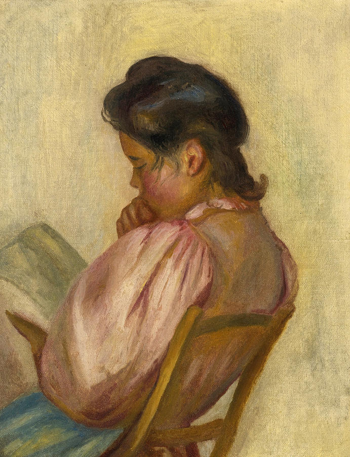 Woman Reading #2 Painting by Pierre-Auguste Renoir