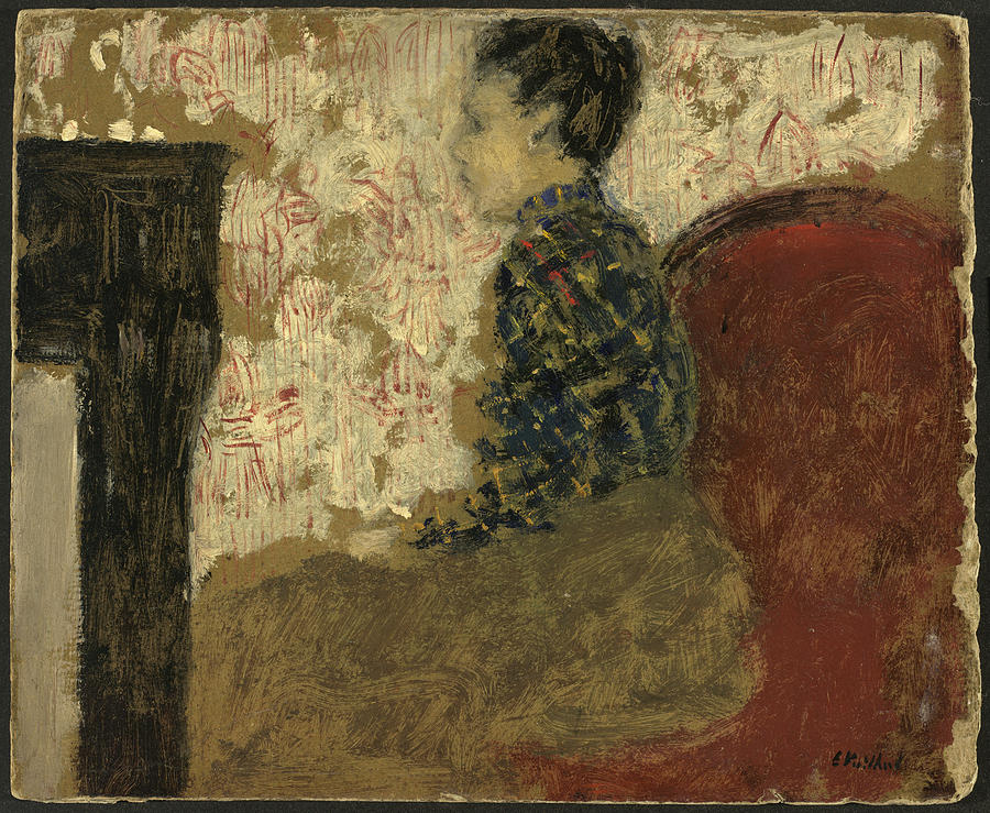 Woman Sitting By The Fireside #1 Painting by Edouard Vuillard