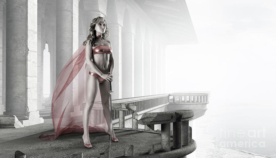 Woman Photograph - Woman Warrior by Maxim Images Prints Woman Photograph - Woman Warrior by Maxim Images Prints