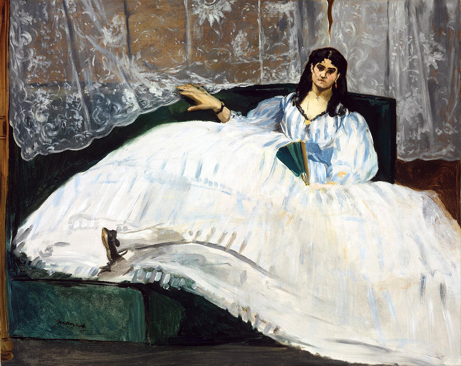 Woman with a Fan #4 Painting by Edouard Manet