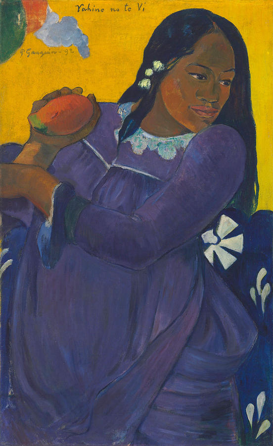 Woman with Mango #2 Painting by Paul Gauguin