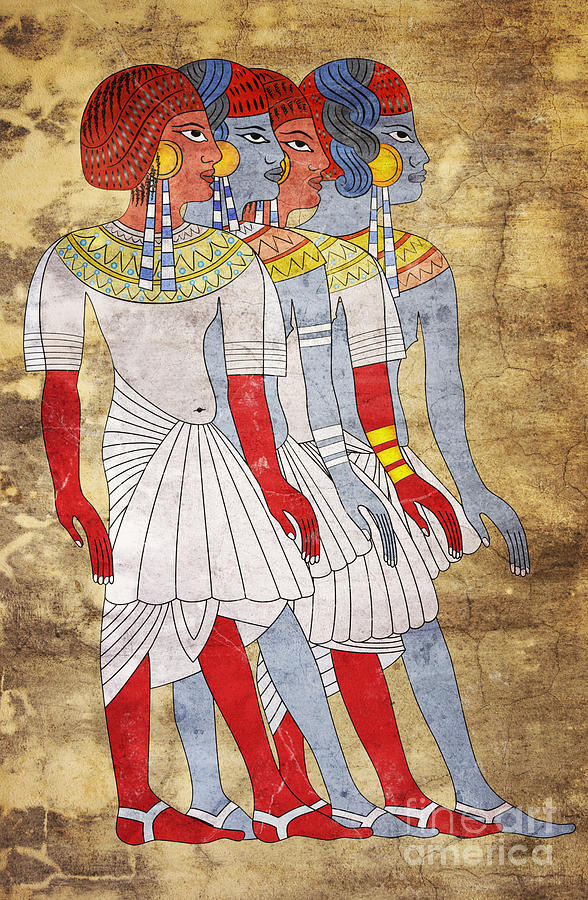 Women of Ancient Egypt #1 Mixed Media by Michal Boubin
