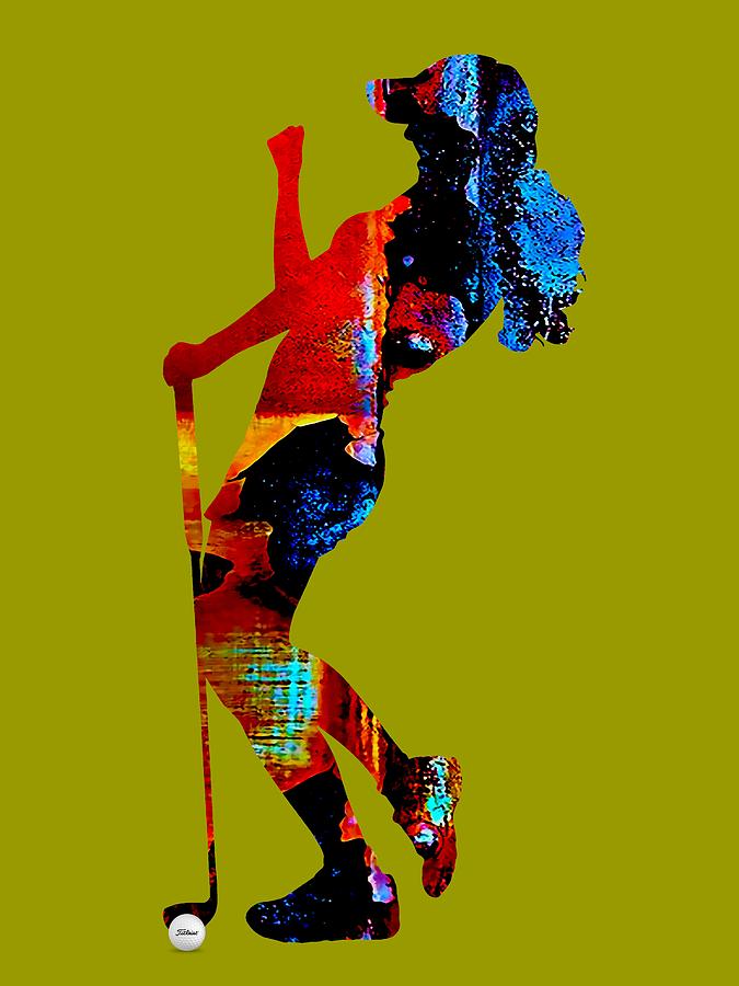 Golf Mixed Media - Womens Golf Collection #1 by Marvin Blaine
