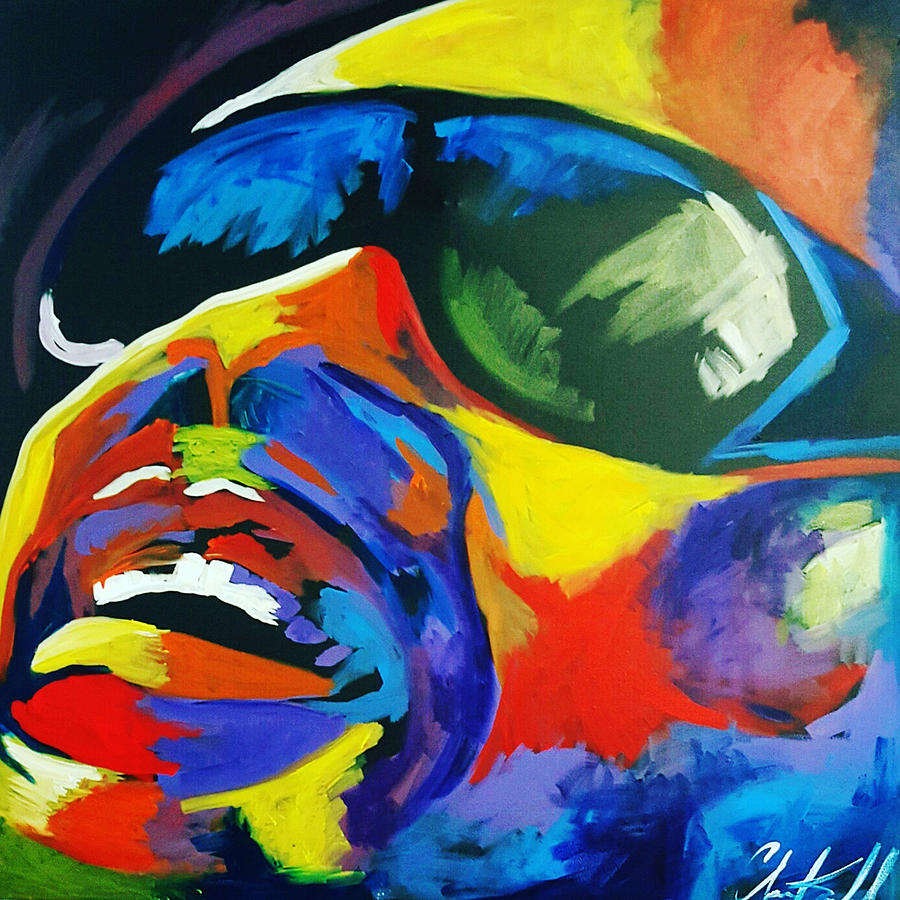 Stevie Wonder Painting - Wonder #1 by Femme Blaicasso