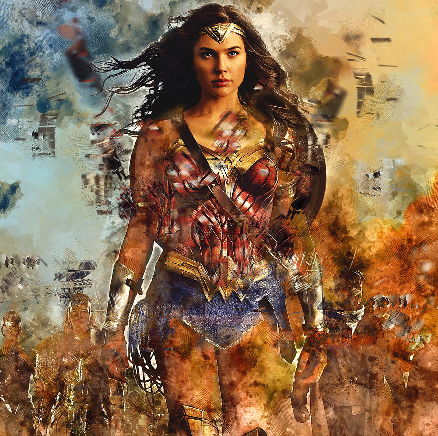 Wonder Woman Mixed Media by Love Art | Fine Art America