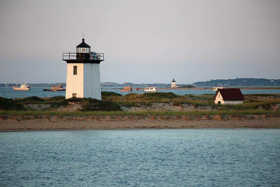 Wood End and Long Point Lighthouses, Provincetown Photograph by Thomas Sweeney