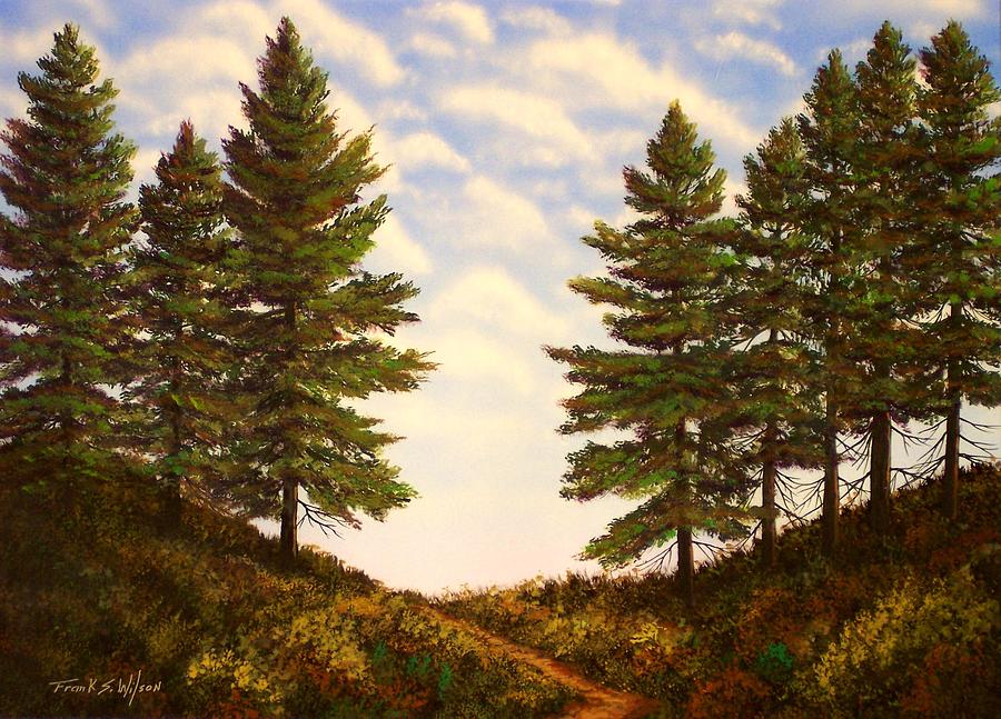 Wooded Path Painting by Frank Wilson