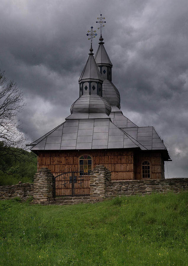 Wooden church in Olchowiec #1 Photograph by Jaroslaw Blaminsky