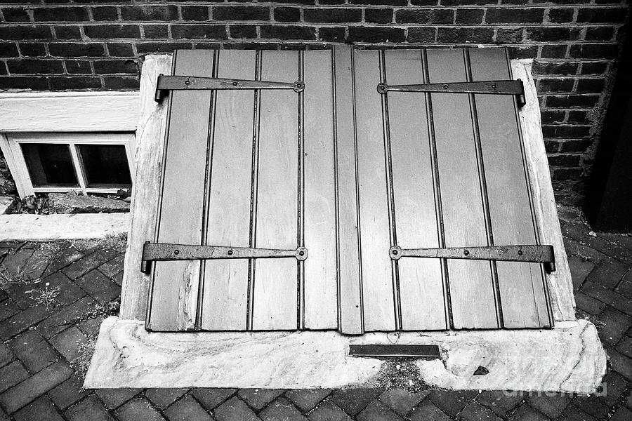 Wooden Door Access To Basement In Elfreths Alley In The Old City