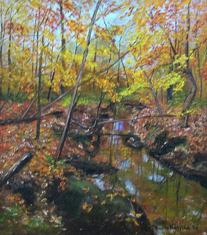 Richland Woods Painting by Aurelia Nieves-Callwood