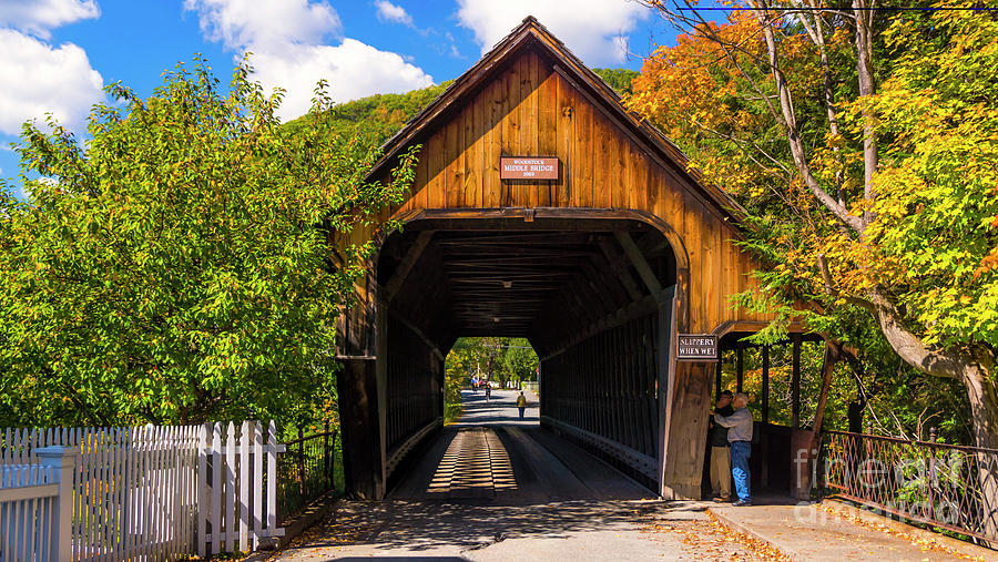 Woodstock Middle Bridge #1 Photograph by Scenic Vermont Photography
