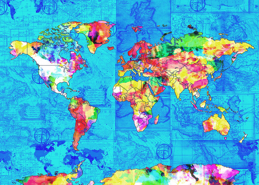 Map element. Атлас мировой население. Как расширить карту в World Paint.
