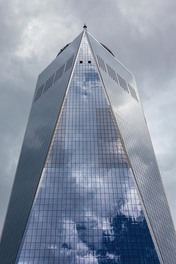 World Trade Center and Clouds #1 Photograph by Robert Ullmann