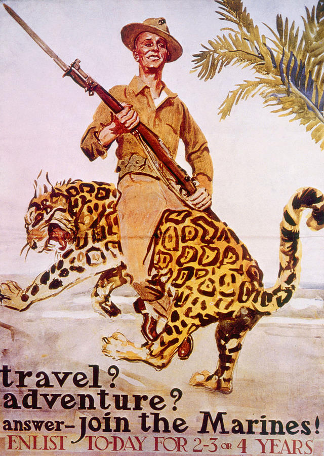 1910s Photograph - World War I American Recruiting Poster by Everett