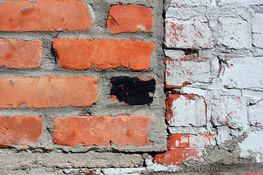 Worn Brick Wall 5 #1 Photograph by Mary Bedy