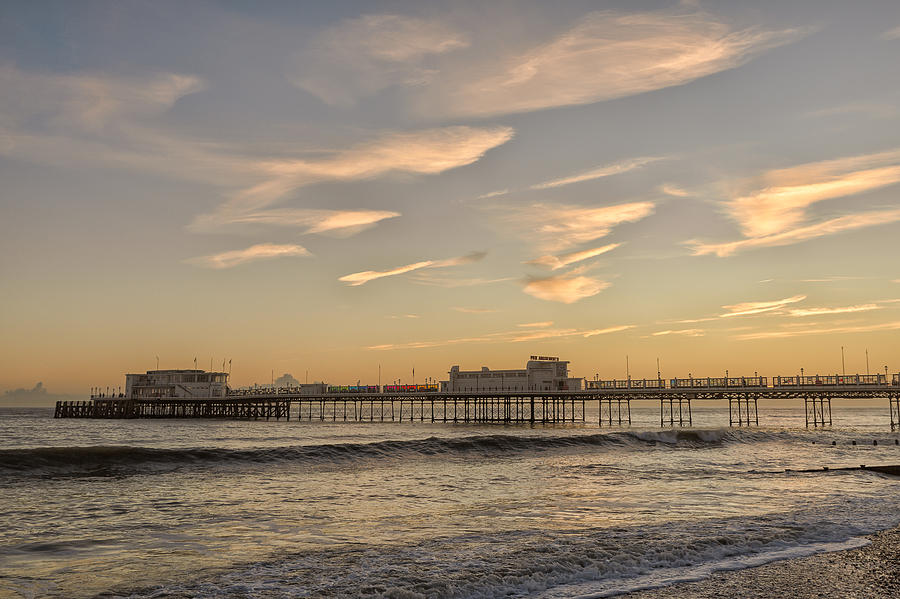 Worthing Pier Evening #2 Photograph by Len Brook