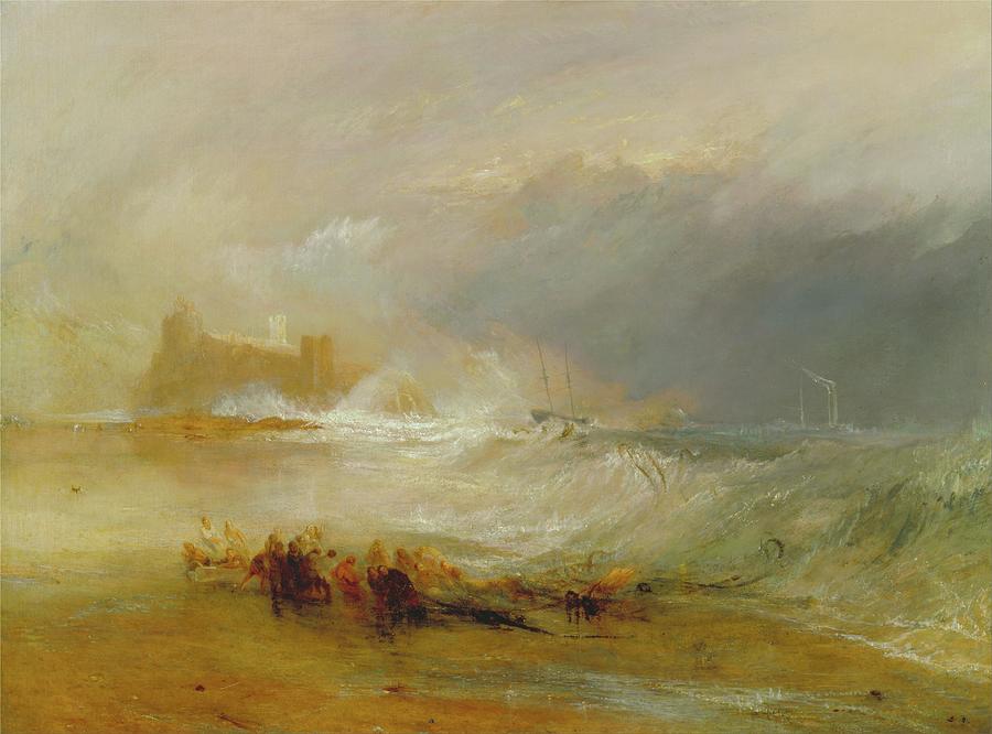 Joseph Mallord William Turner Painting - Wreckers - Coast Of Northumberland #1 by Joseph Mallord William Turner