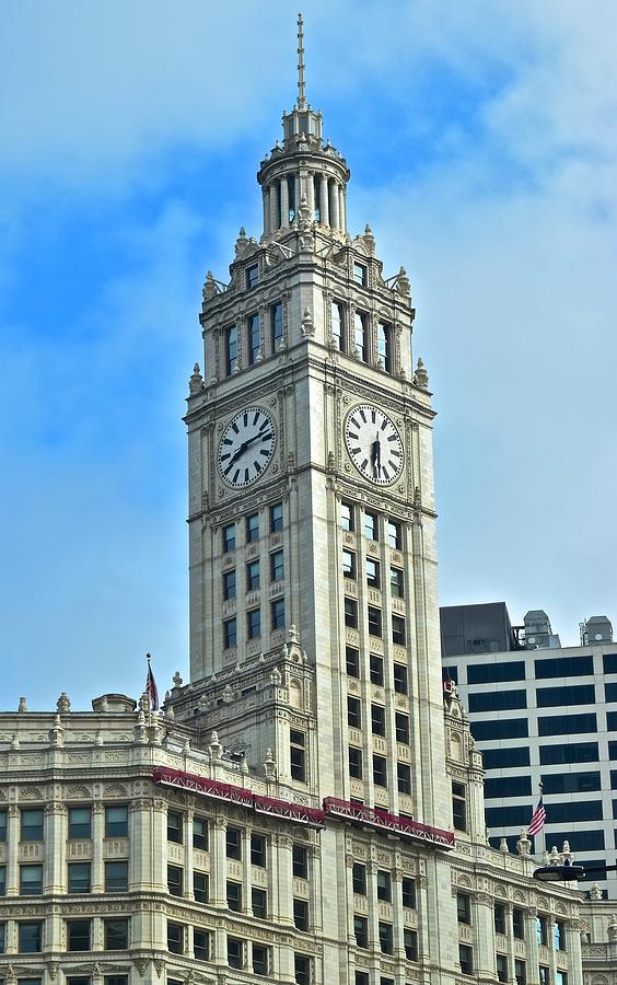 Bear Photograph - Wrigley Building 2019 by Frozen in Time Fine Art Photography