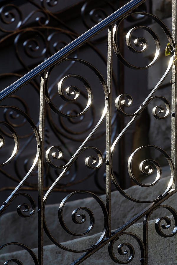Wrought Iron Bannister NYC #1 Photograph by Robert Ullmann