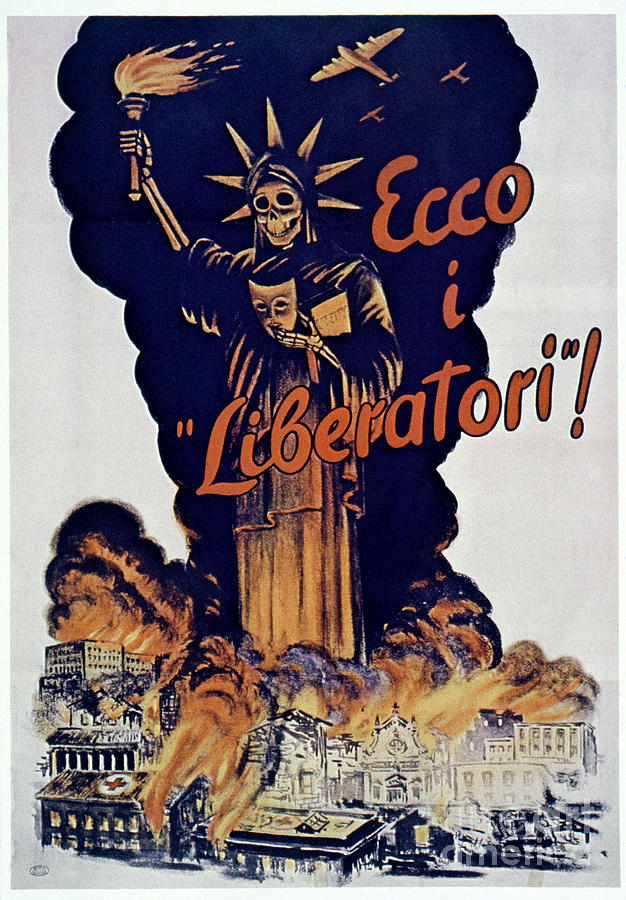Wwii: Italian Poster, 1944 #1 Photograph by Granger