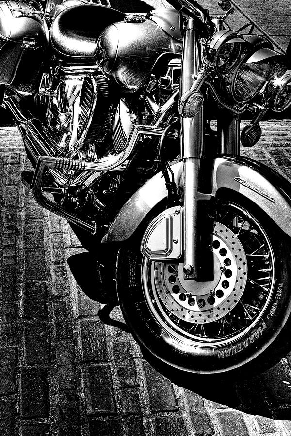 Yamaha Classic Motorcycle #1 Photograph by David Patterson