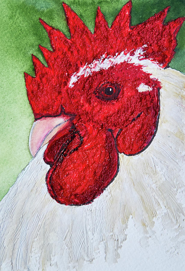 Ybor Rooster #1 Painting by Patricia Beebe
