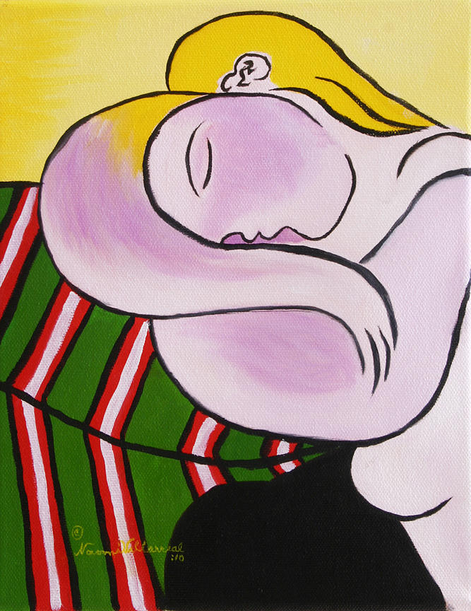 Yellow Haired Woman after Picasso Painting by Naomi Villarreal - Fine Art  America