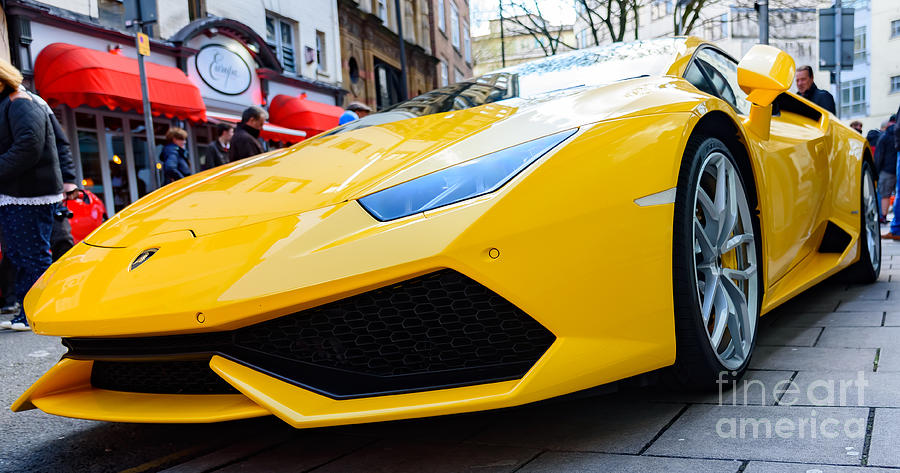 Yellow Lamborghini #1 Photograph by Colin Rayner