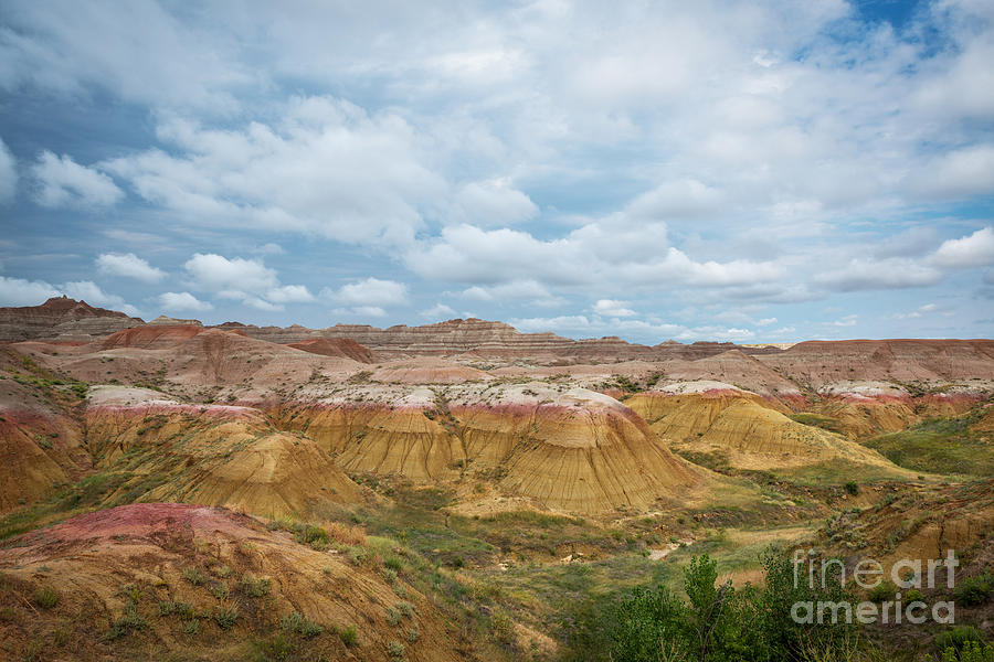 Yellow Mounds of Badlands NP #1 Photograph by Michael Ver Sprill