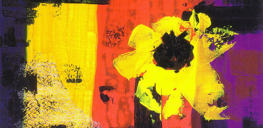 Yellow Rascal cr Painting by Louise Adams