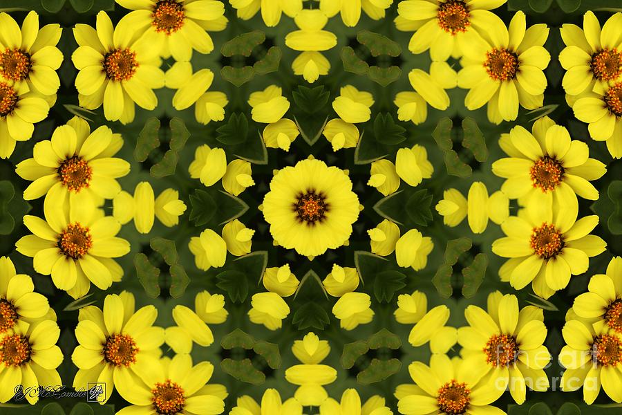 Yellow Zahara Mandala #4 Digital Art by J McCombie