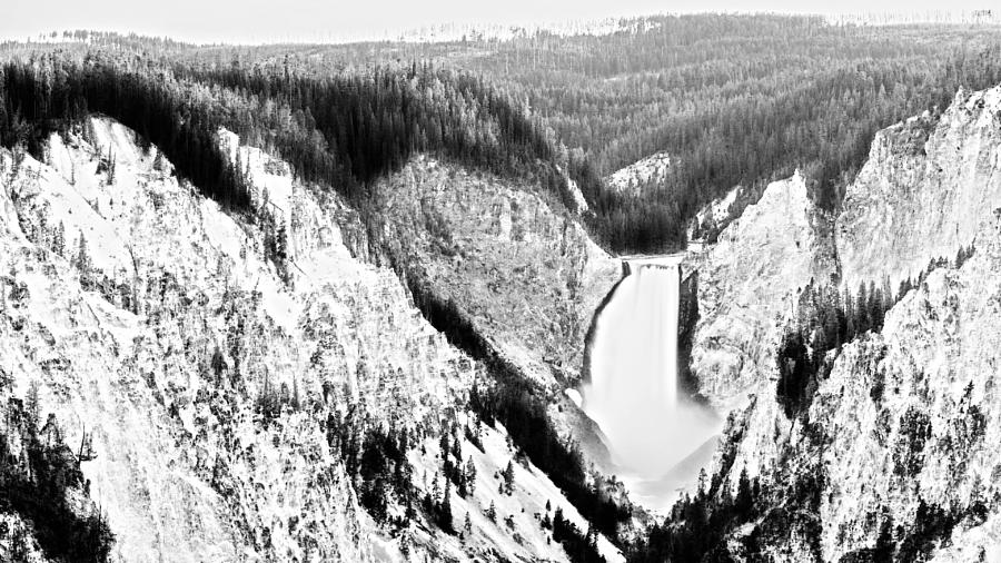 Yellowstone Falls #1 Digital Art by Mark Pettinelli