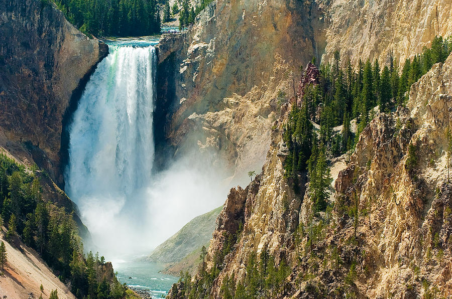 Yellowstone National Park Photograph - Yellowstone Waterfalls #1 by Sebastian Musial