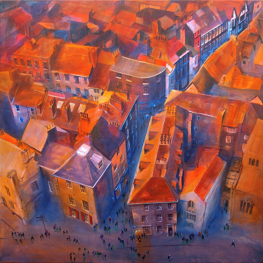 Architecture Painting - York Minster Yard #2 by Neil McBride
