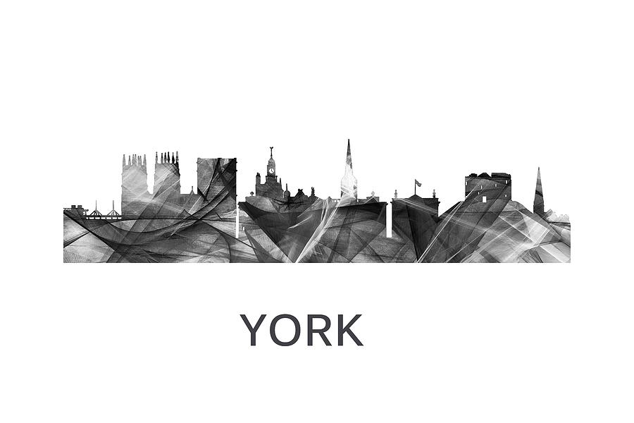 York Skyline England #1 Digital Art by Marlene Watson