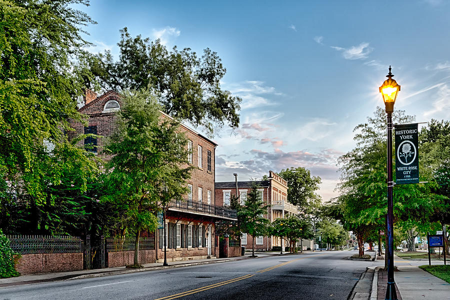 York South Carolina White Rose City Photograph by Alex Grichenko | Fine ...