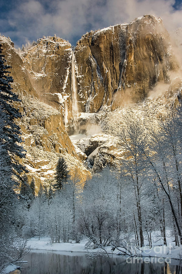 Yosemite Falls in Winter #1 Photograph by Tibor Vari
