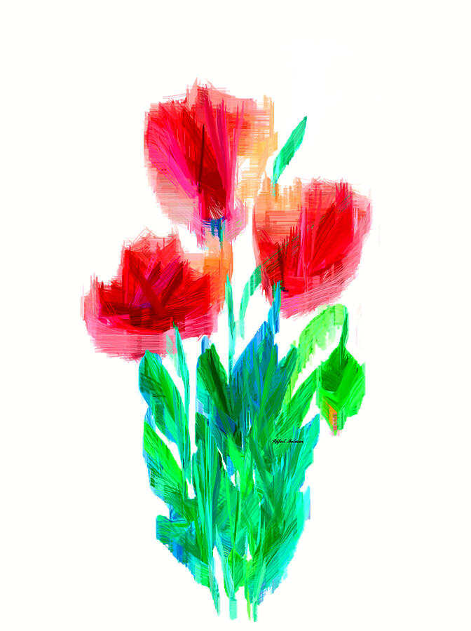 You got flowers #1 Digital Art by Rafael Salazar