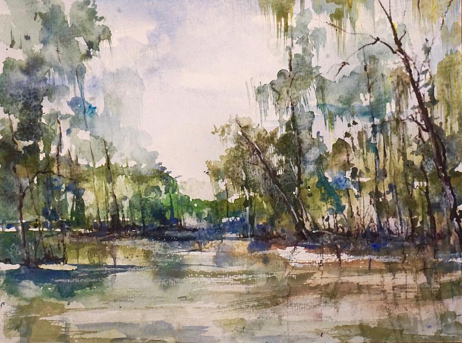 You On the Bayou #1 Painting by Robin Miller-Bookhout