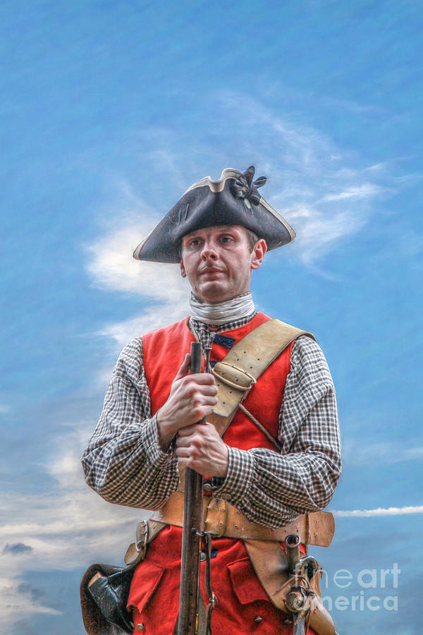 Young British Soldier Portrait #1 Digital Art by Randy Steele