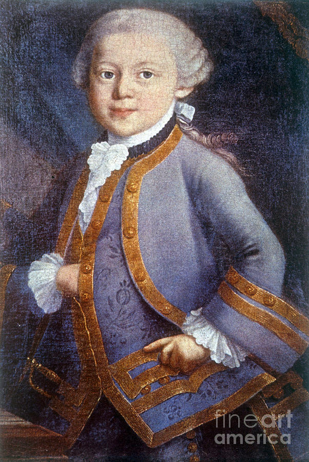 Young Wolfgang Amadeus Mozart #1 Photograph by Science Source