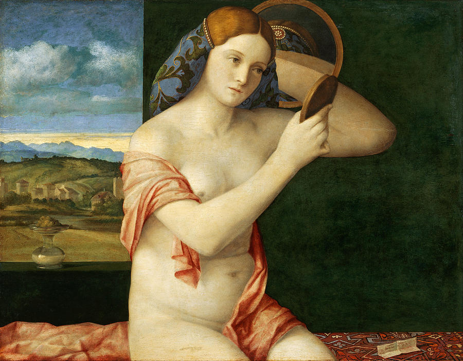 Young Woman at Her Toilette #6 Painting by Giovanni Bellini