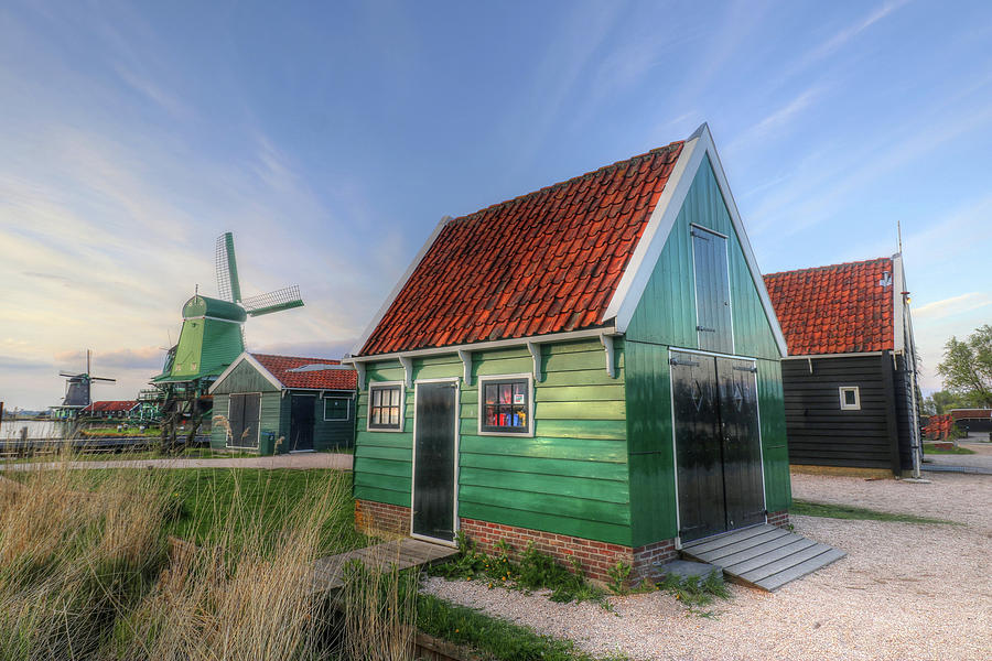 Zaanse Schans holland Windmills Netherlands #1 Photograph by Paul James Bannerman