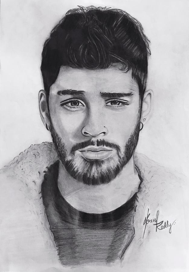 Zayn Malik Drawing by Krushi Reddy Yasa